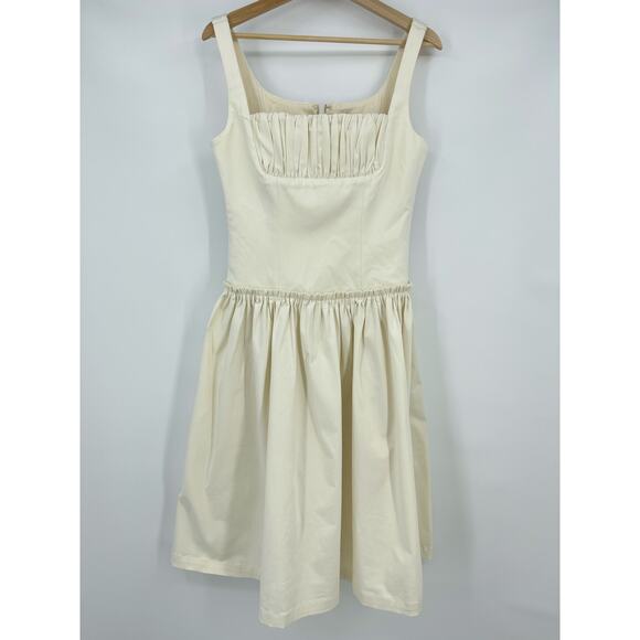 LOBA | Lalia Bustier A-Line Midi Dress Ivory M - Picture 4 of 15